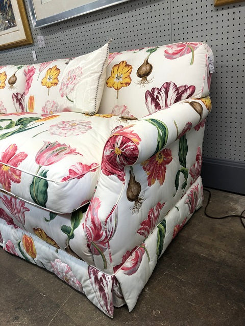 Custom Botanical Upholstered Sofa