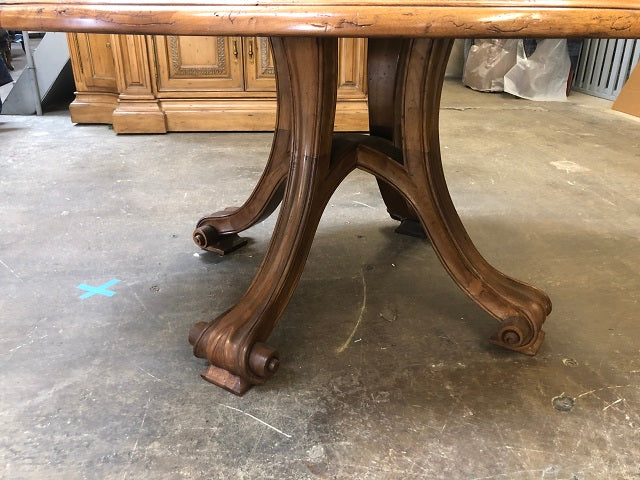 Round Fruitwood Dining Table