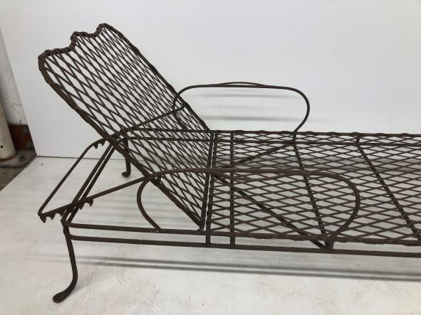 Rose Tarlow Twig Iron Garden Chaise Lounge