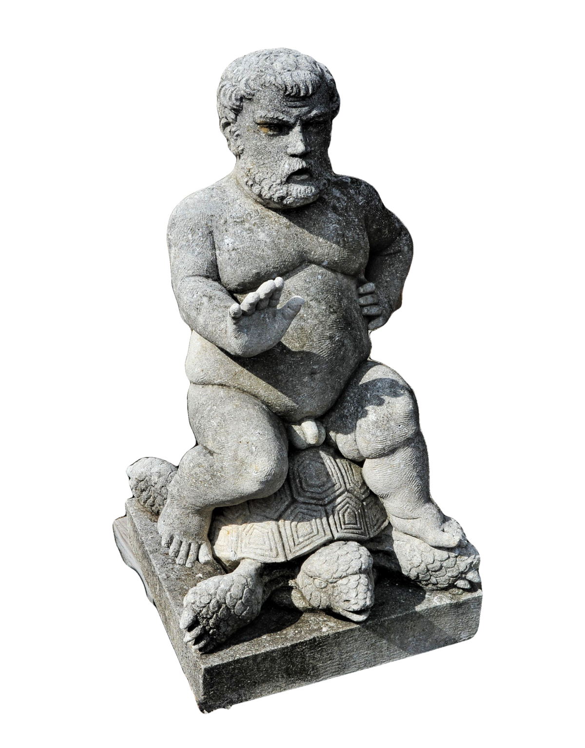 Limestone Sculpture of Medici's Dwarf Morgante in the Manner of Valerio Cioli