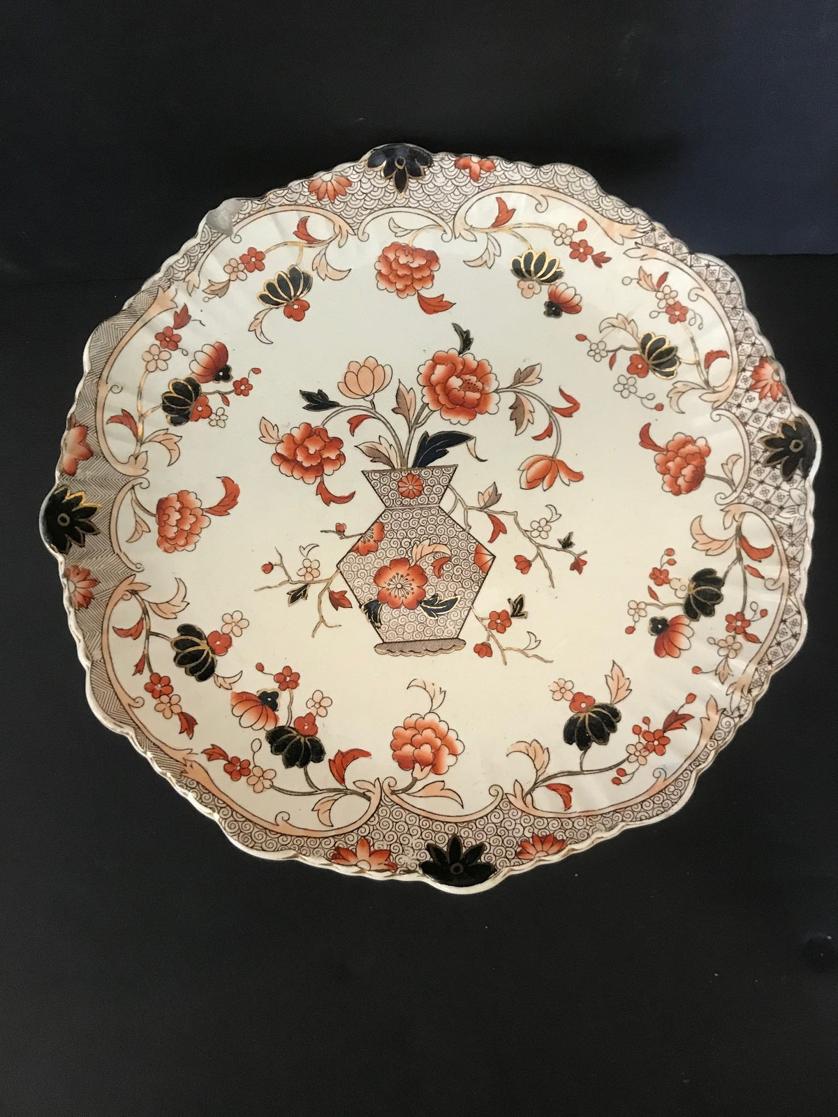 Pair Dessert Serving Footed Plates